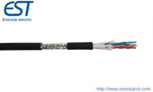 超五类屏蔽双绞线拖链专用工业以太网柔性电缆